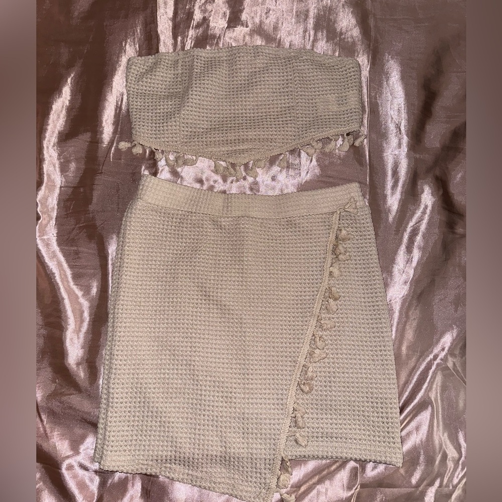 2 piece crocheted